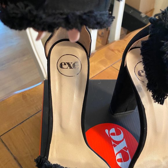 exe suede fringe sandals EUC - Picture 4 of 8